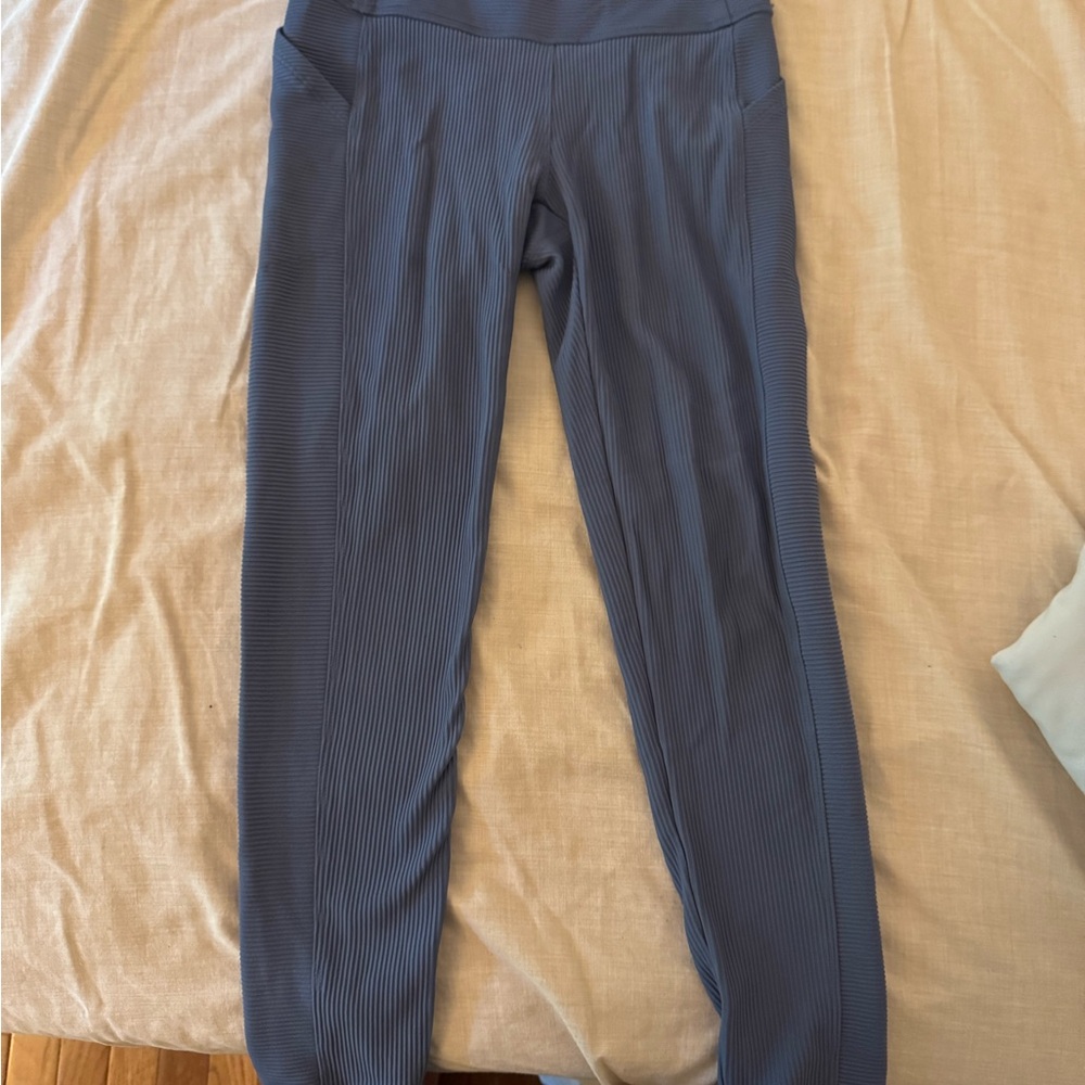 All in Motion Kids Blue Ribbed Leggings